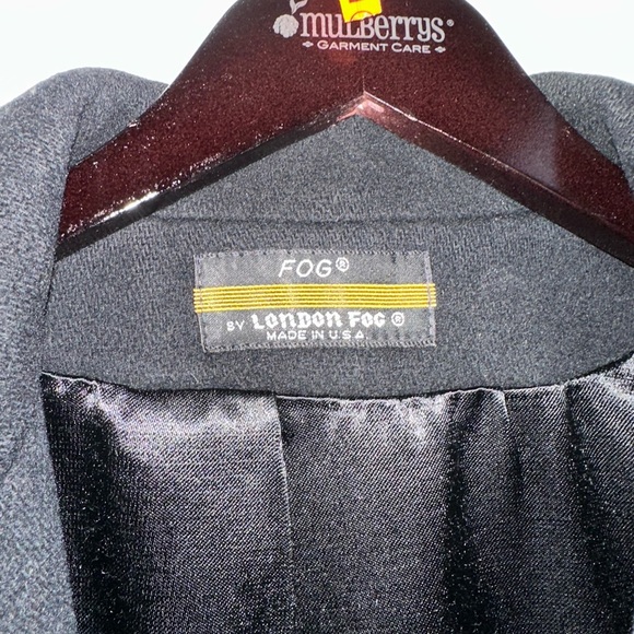 Vintage Black London Fog Wool Coat | 100% Wool Made in USA | Sz 8 regular - Picture 7 of 7